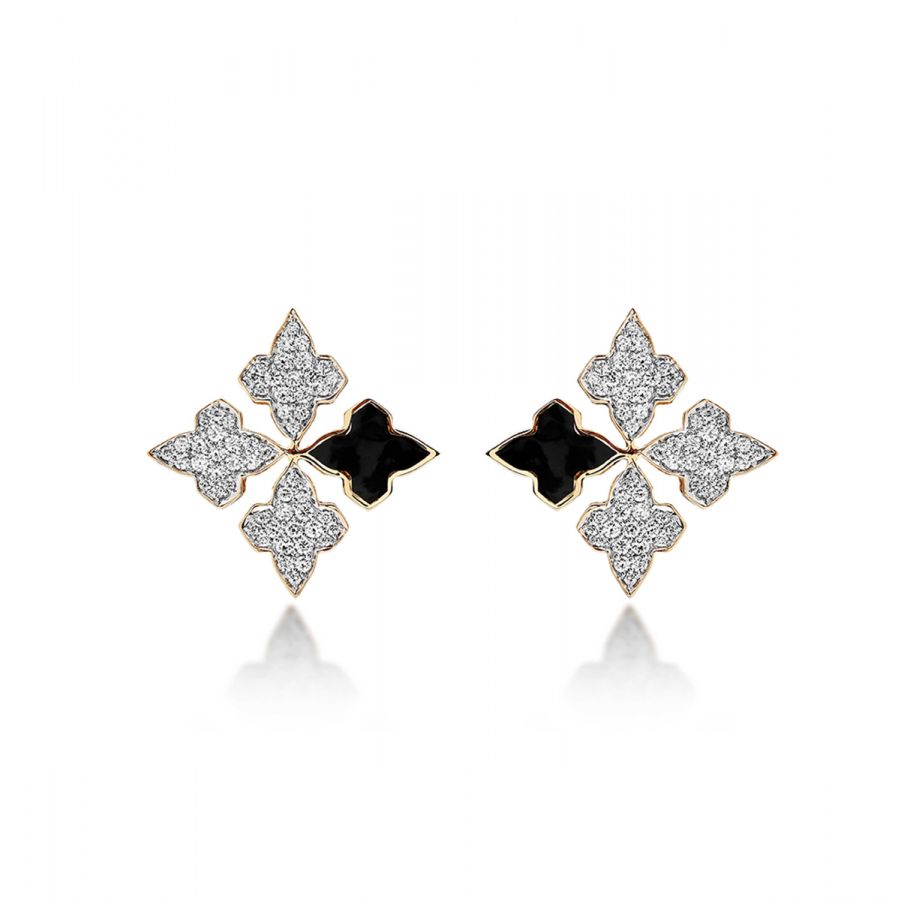 Black Stardust Earrings