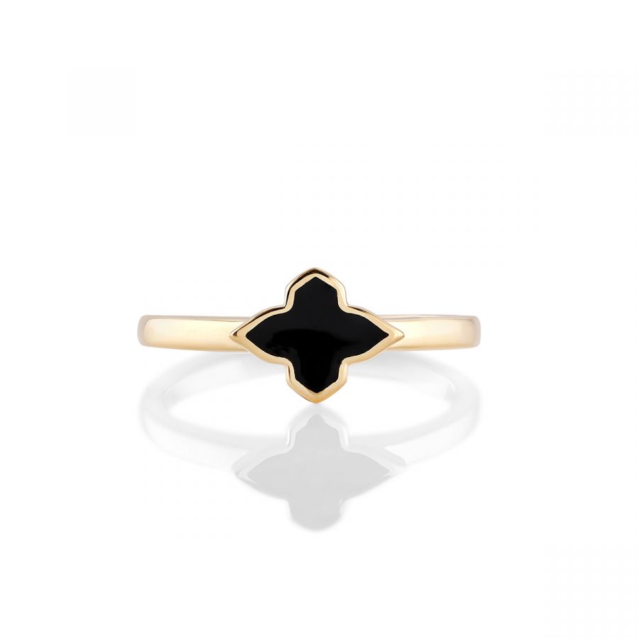 Black Ceramic Minimalistic Ring