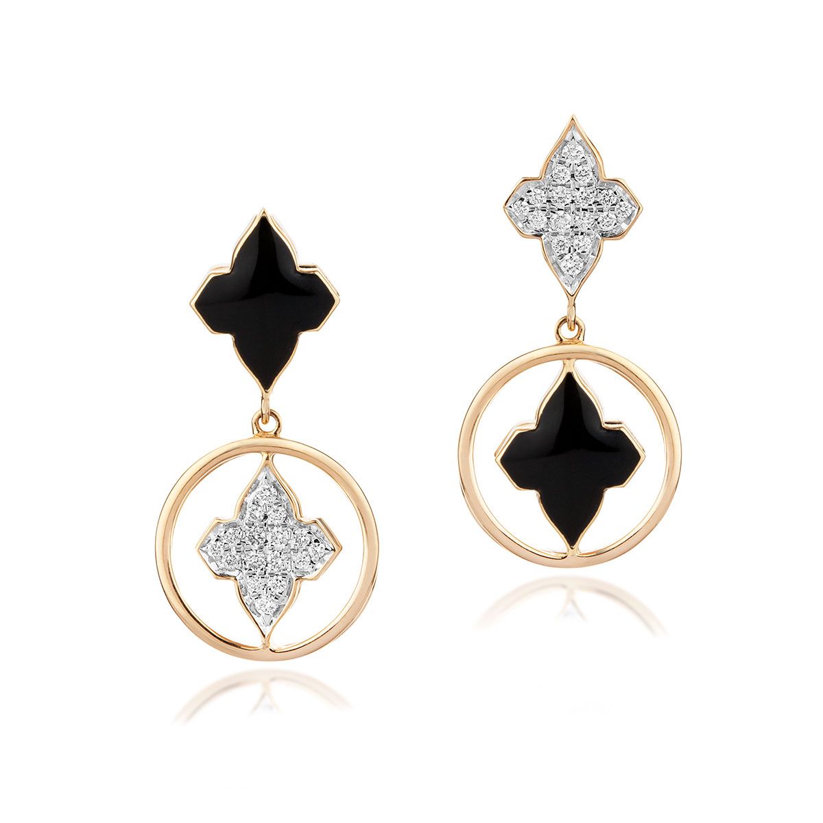 Silver Shooting Star Earrings with White Diamond Cubic Zirconia – Hollywood  Sensation®